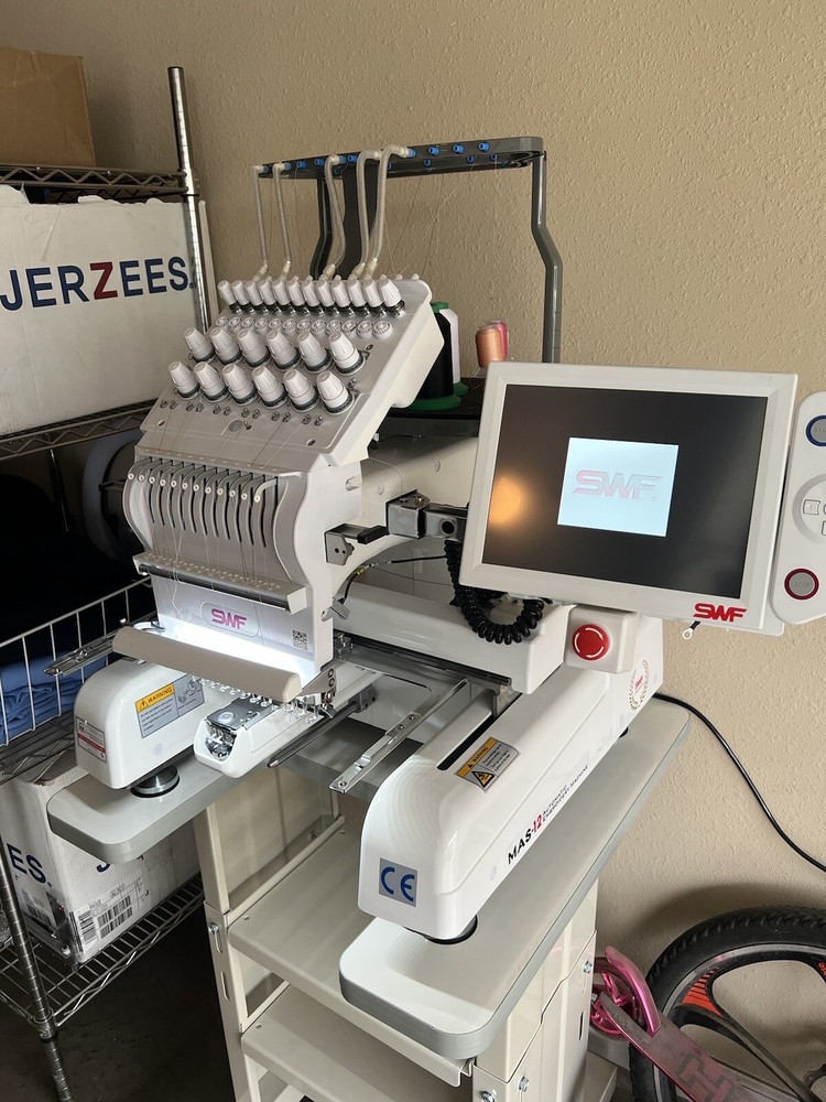 swf mas-12 embroidery machine multi needle