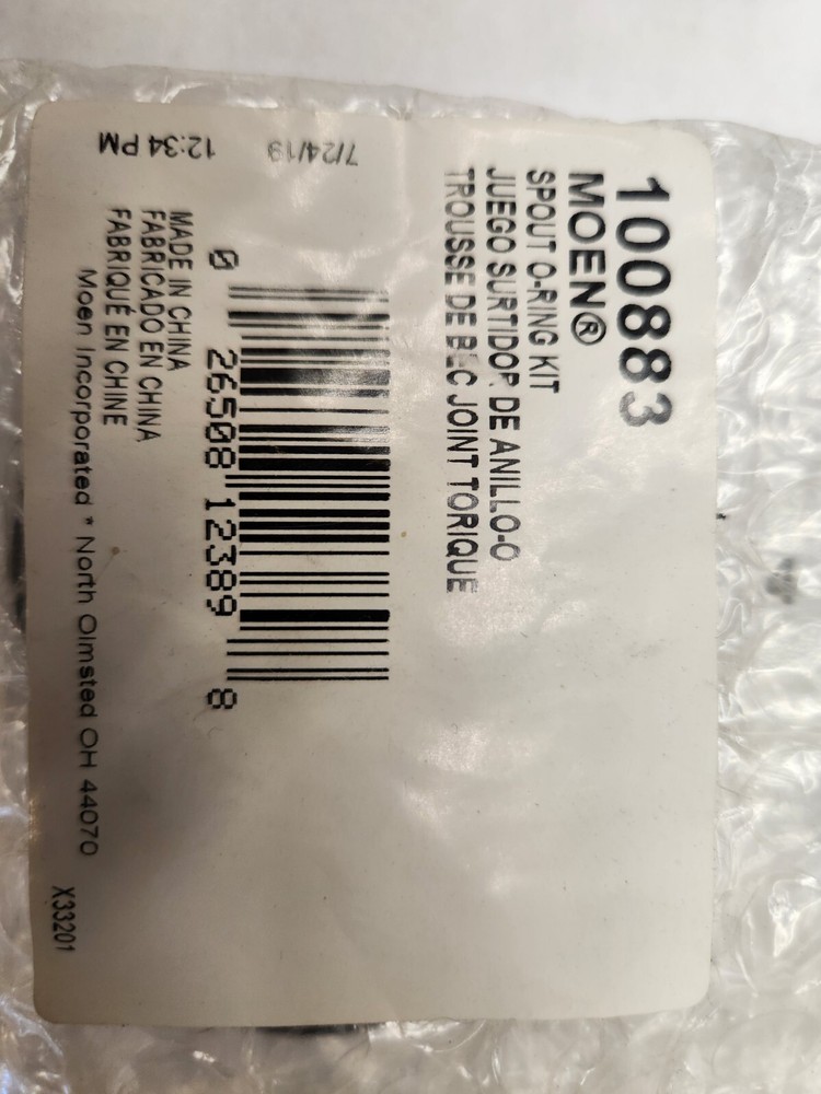 Moen 100883 Spout O-Ring Kit