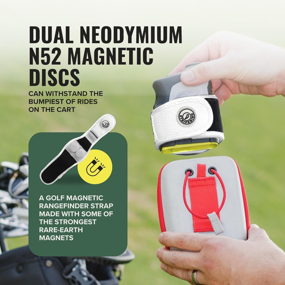 slim magnetic golf rangefinder strap