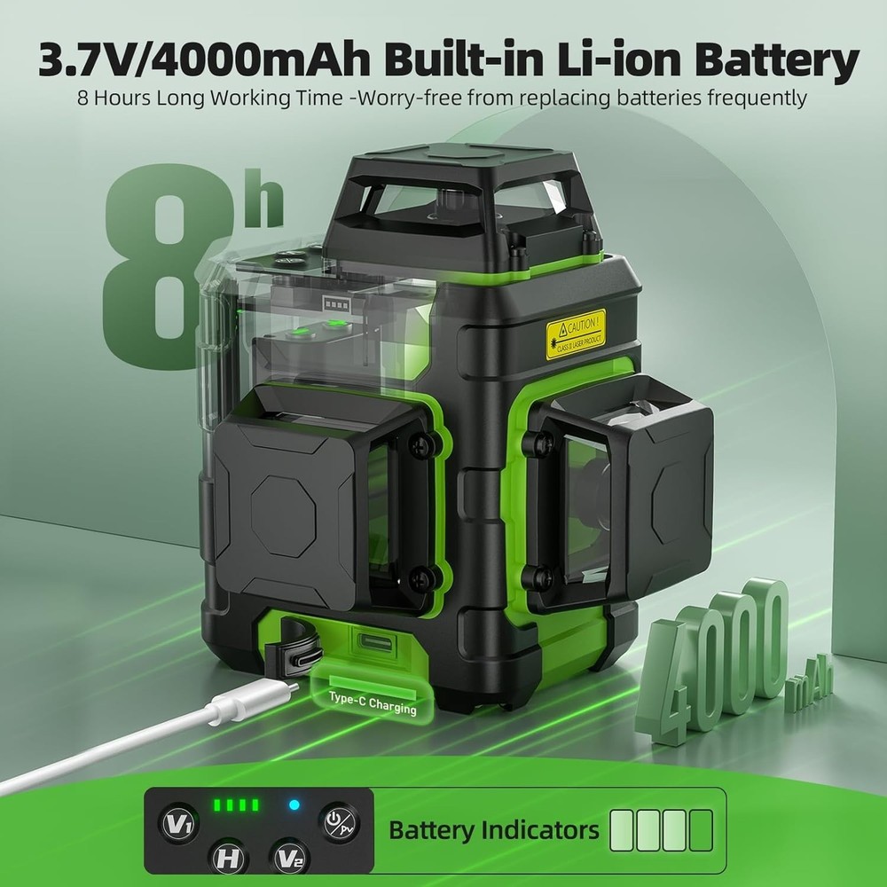 Professional Construction Laser Level with Hard Carry Case