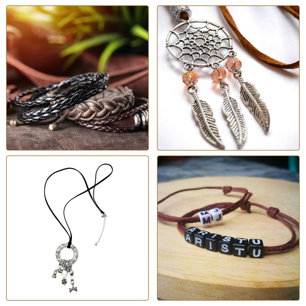 Faux Leather Straps Strip Leather String 0.8cm/0.31" Width, Red