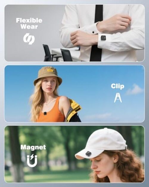 Wireless Lavalier Microphone for iPhone/Android with Type-C Plug, 48KHz, Noise