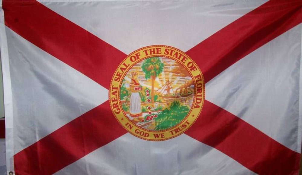 3x5 POLYESTER FLORIDA STATE FLAG - ST ANDREWS CROSS