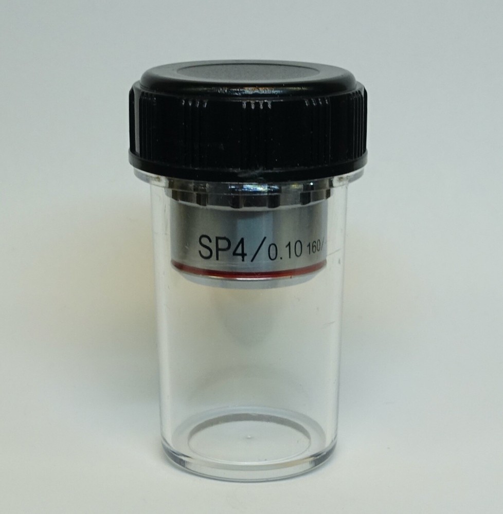 SP4 4X/0.10 160/- Microscope Objective; NEW
