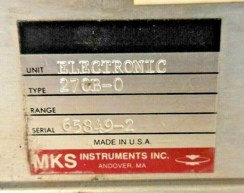 MKS Instruments Type 270B, 27CB-0 Electronic Signal Conditioner