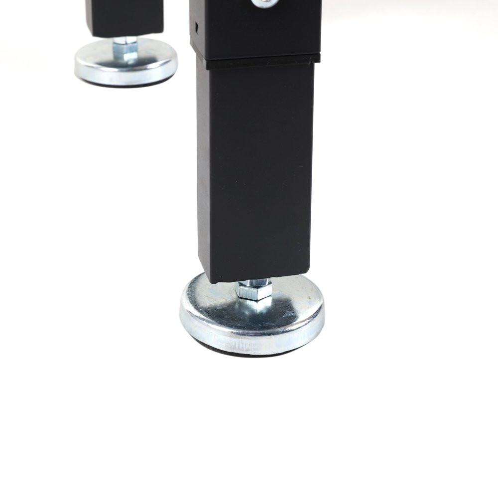 GARAGE WORKBENCH 4-Ft Table Heavy-Duty Adjustable Height Steel Frame