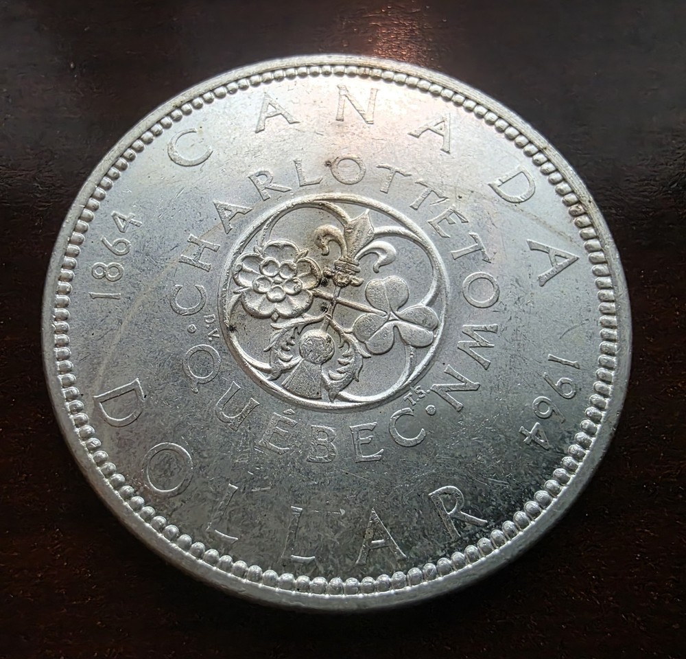 1964 CANADA SILVER DOLLAR COIN