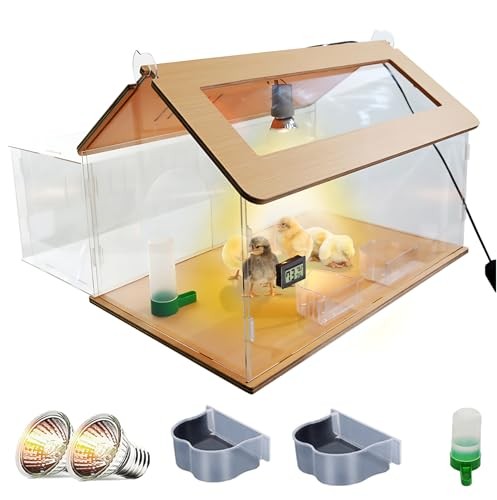 Large Intelligent Newborns Chick Brooder Box Quail Cage Egg Incubator Tortoise