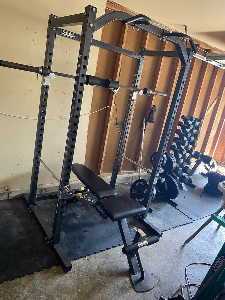 Squat Rack With Bench & Bar