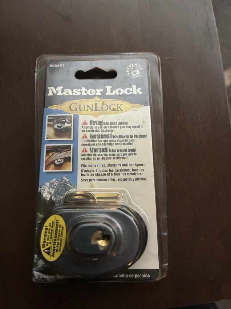 Master Lock Keyed Gun Trigger Lock 2 Keys Masterlock Gunlock - 90DSPT