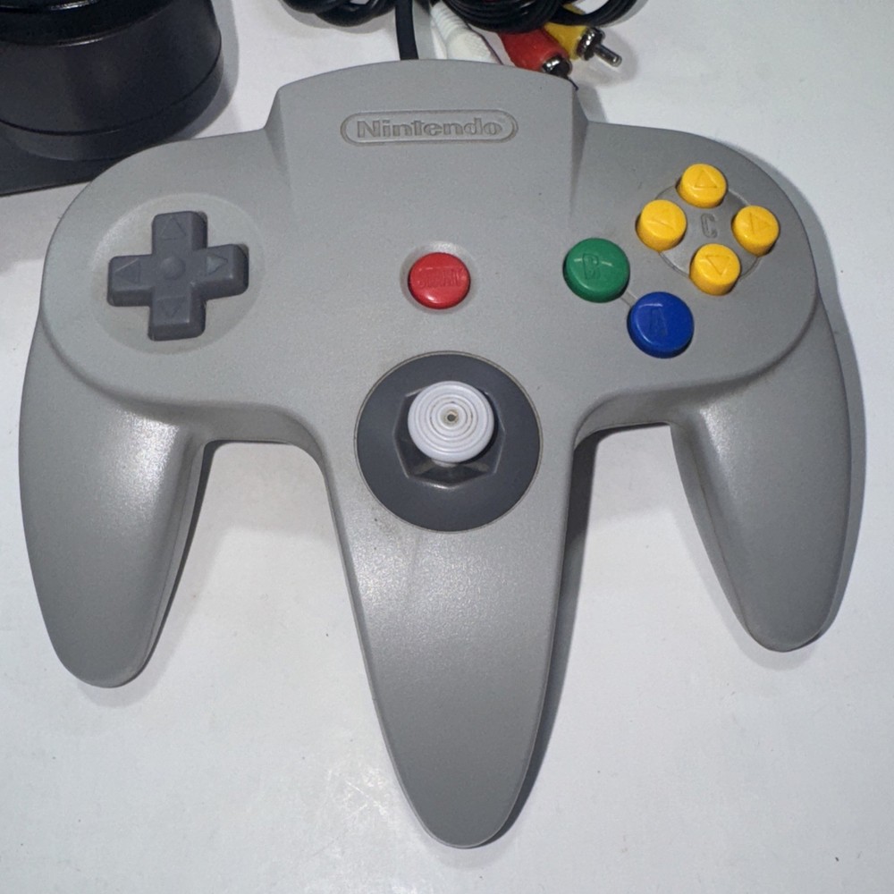 Nintendo 64 N64 Console W/ Ready To Rumble Game Controller Cables Tested Working