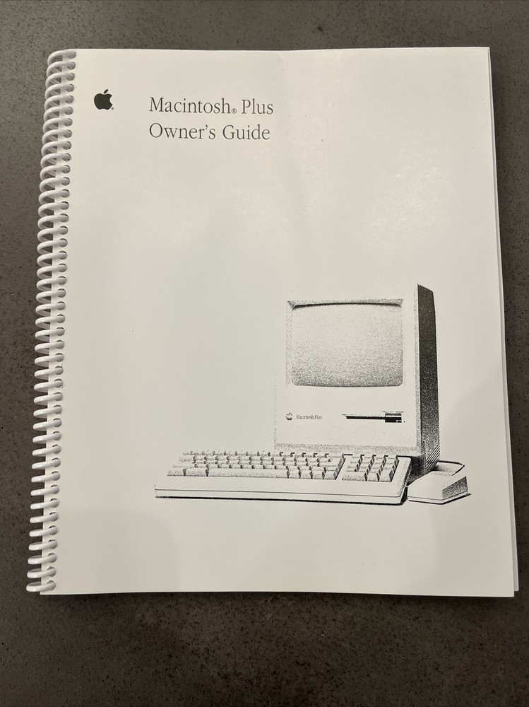 Macintosh Plus Owners Guide Manuals for Apple Computer - New! 101 Pages