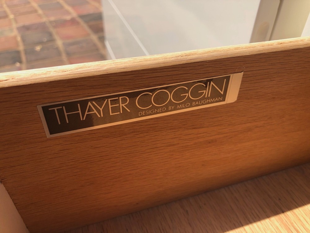 Mid-Century Modern Milo Baughman Thayer Coggin Drawer Chest Set Sideboard White