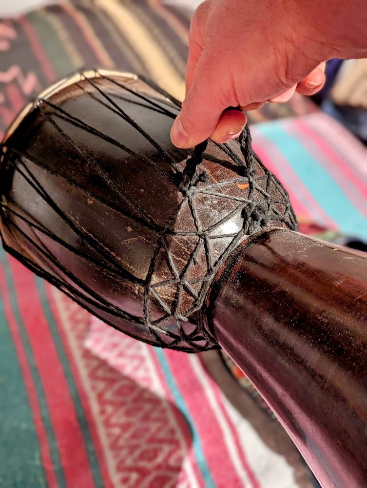 Djembe Drum with Cloth Travel Bag Medium