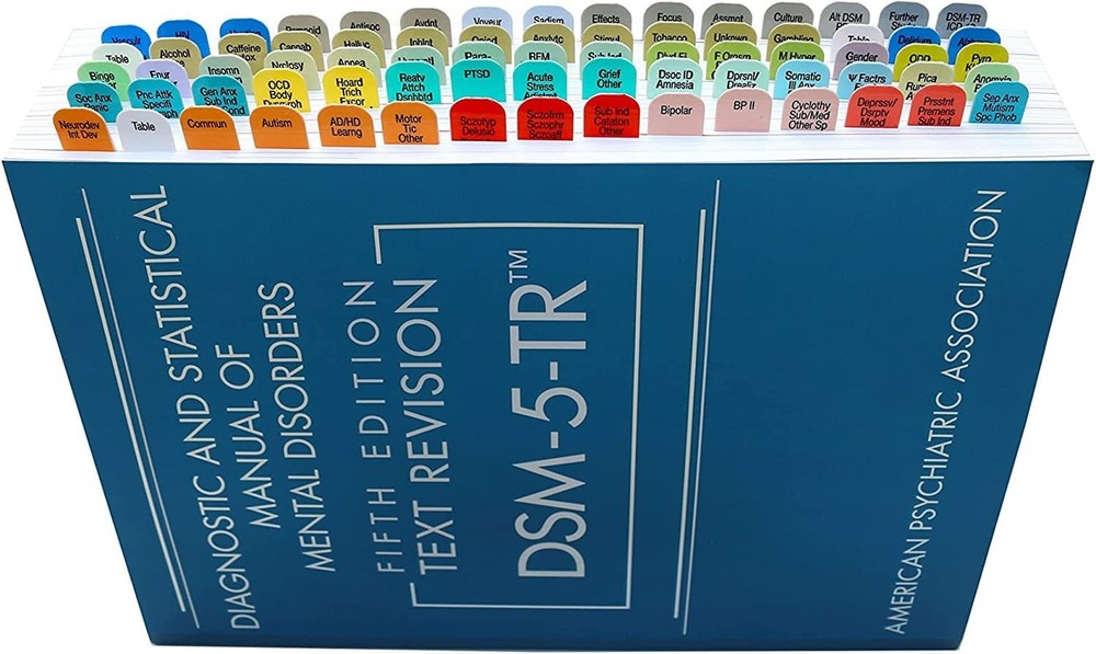 DSM-5-TR Index Tabs by TAB-IT | Color Coded by Diagnosis | Includes Easy Inst...