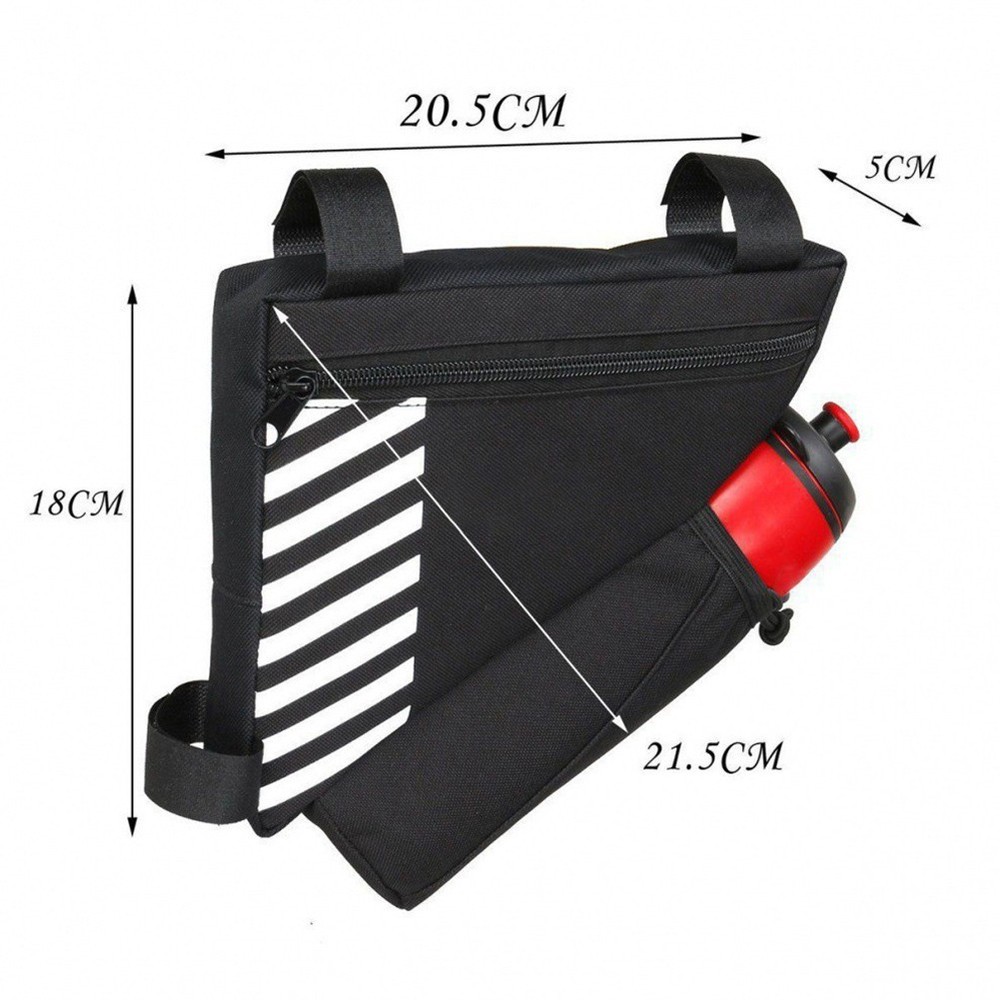 Triangular Bicycle Frame Bag Designed for Aerodynamic For Mountain Bike Use