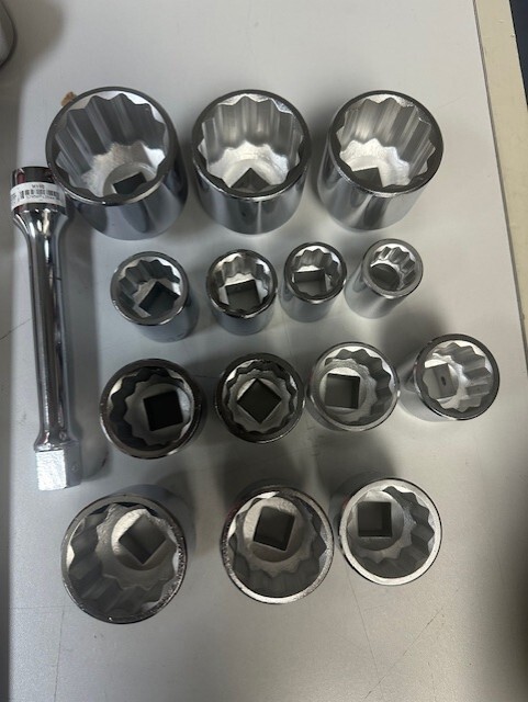 Standard chrome socket with 12 point openings