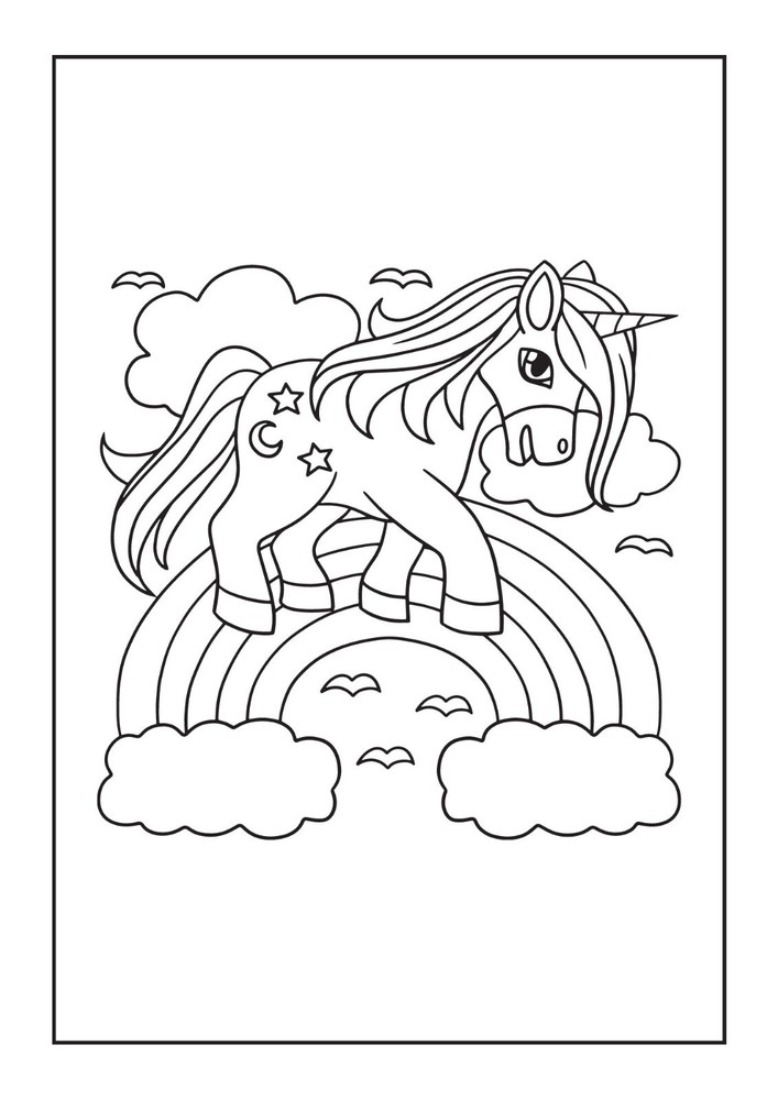 Unicorn Fun Activity Coloring Book eLearning INSTANT DIGITAL DOWNLOAD