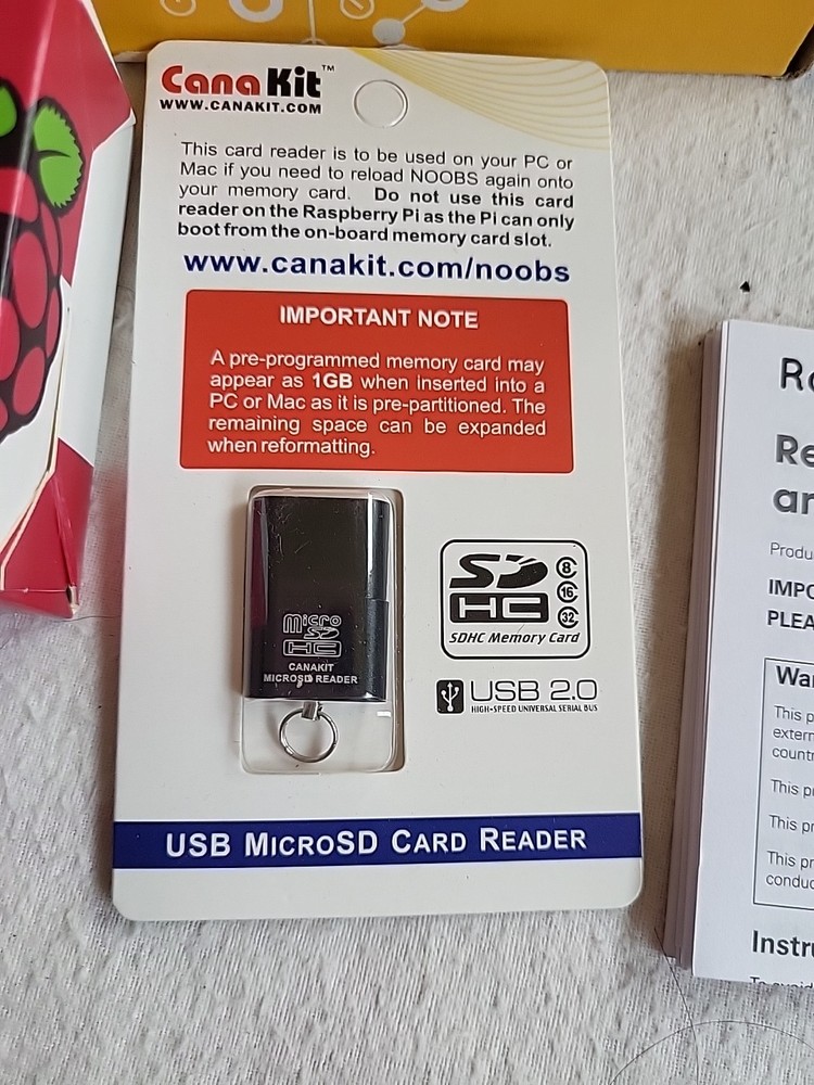 CANAKIT RASPBERRY PI 3 32 GB EDITION BLACK CASE COMPLETE STARTER KIT