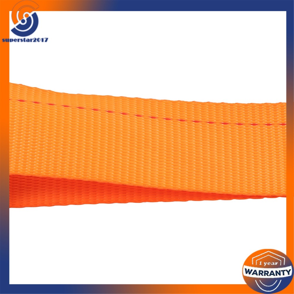 Orange Wheel Chock And 8ft Ratchet Strap Kit For E Track System Polyester