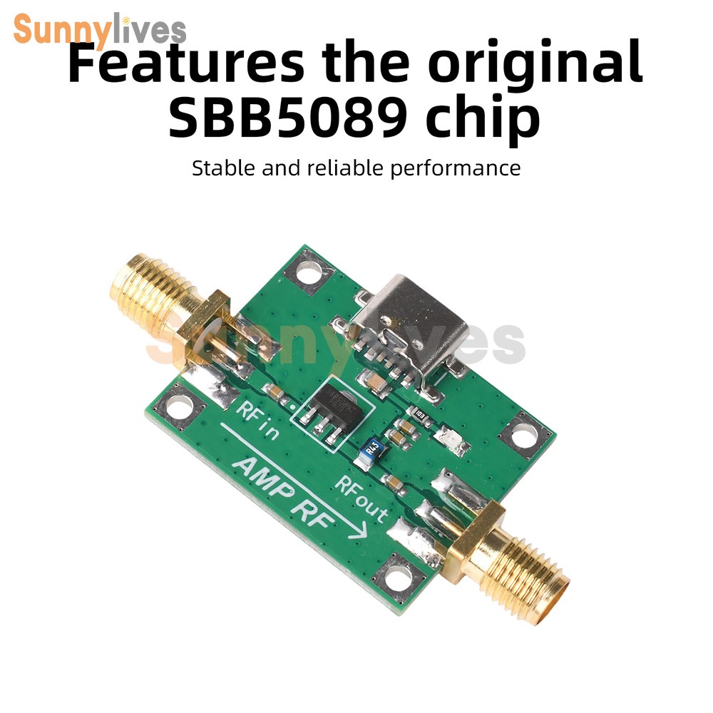 SBB5089 20dB Gain RF Module 5MHz–6GHz RF Power Amplifier RF Preamplifier Module