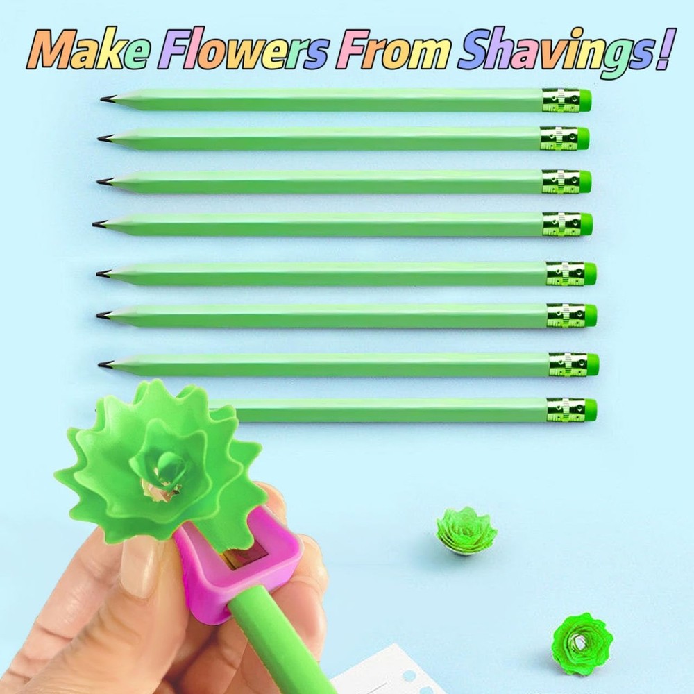 Funny Triangle Pencils #2 Green HB Triangular Pencils with Erasers - 12 Pack ...