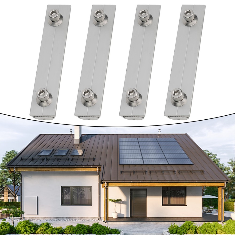 ,Aluminium Solar Module Rails Profile Connectors Mounting Connection