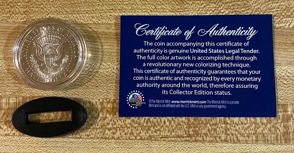 Space X Falcon 9 Half Dollar Coin