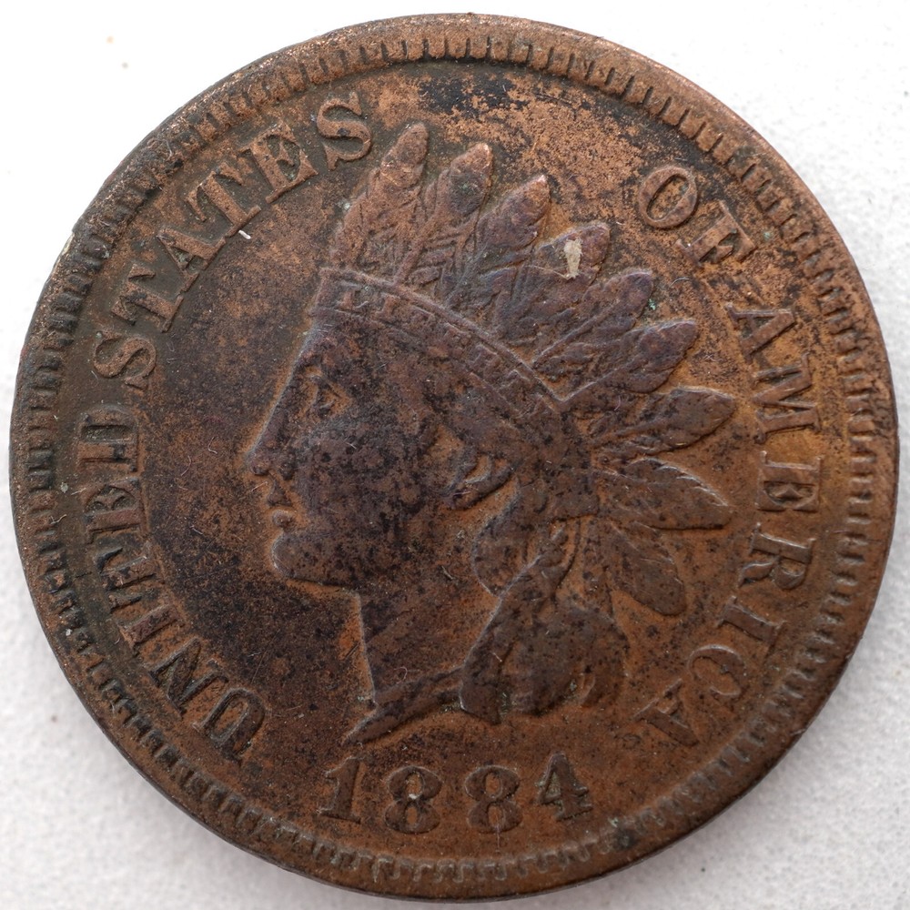 1884 Indian Head Cent - XF Details