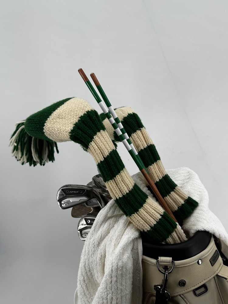Golf Hickory Alignment Sticks Green White