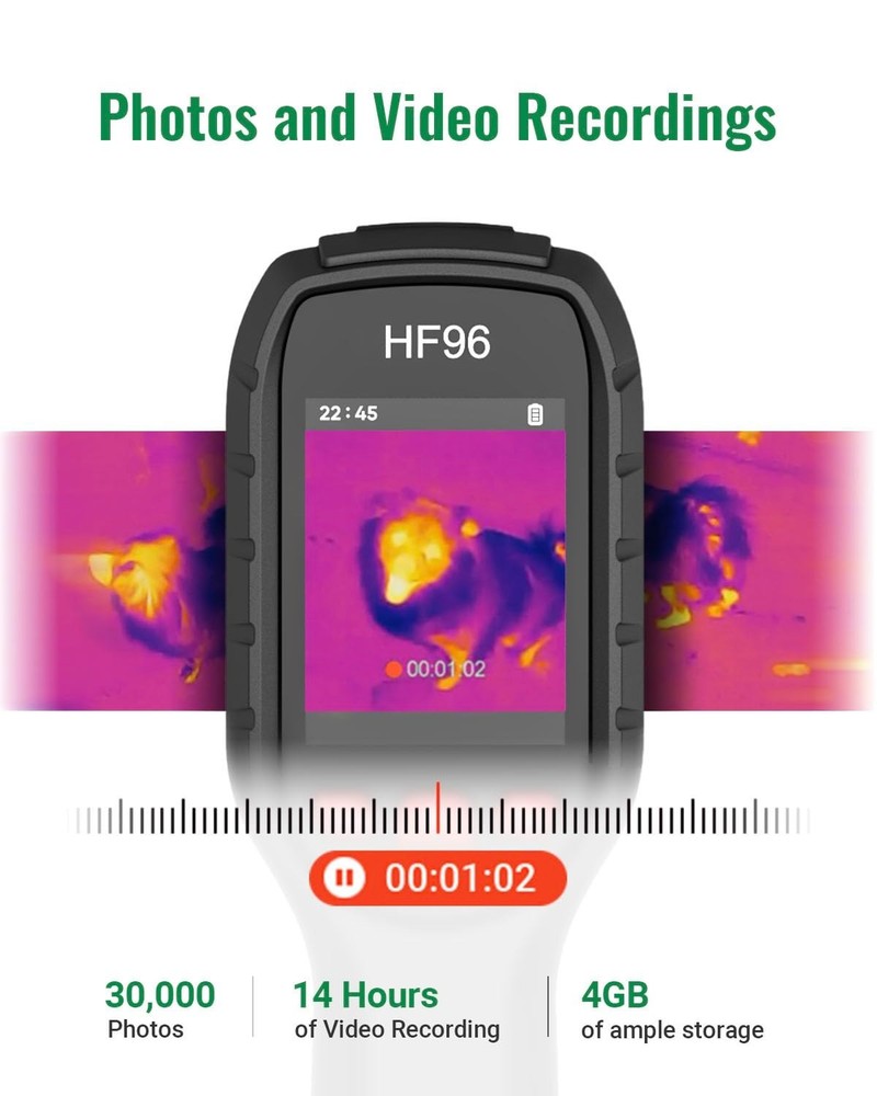 High-Resolution Thermal Camera with Laser Pointer & Intelligent Scene Detection