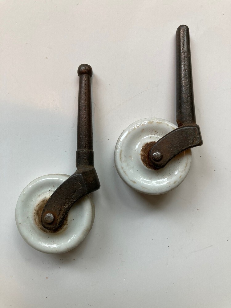 Antique Porcelain Castors