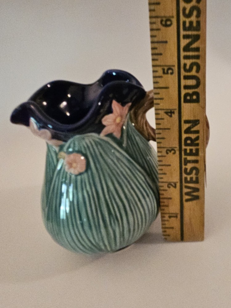 Vintage Floral Ceramic Pitcher By Charles Sadak