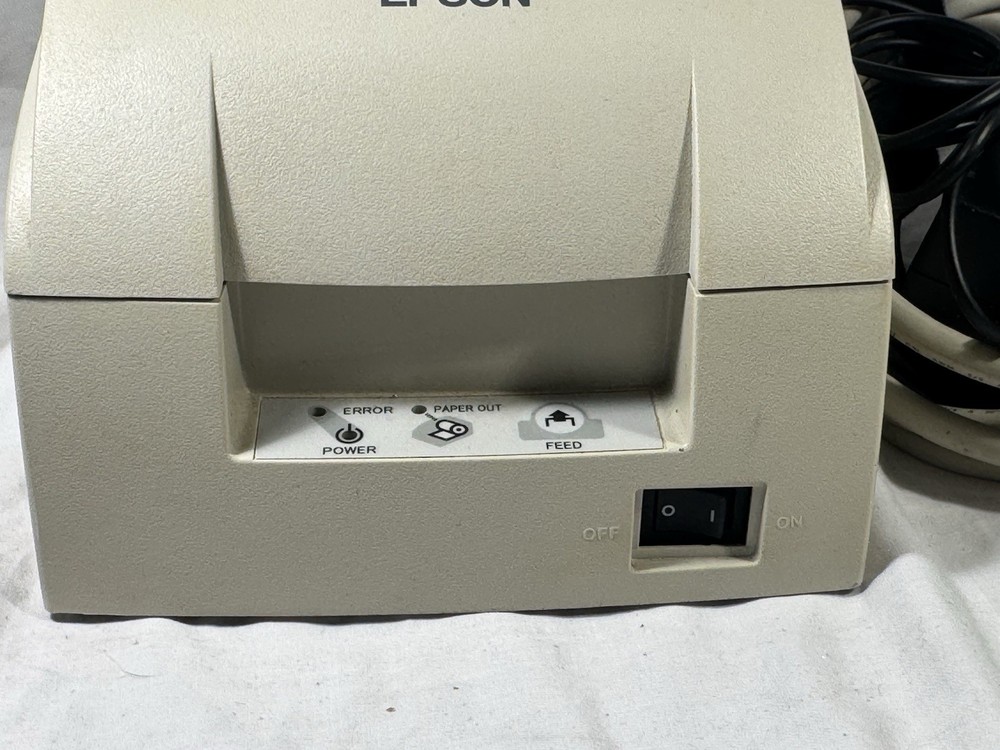 Epson TM-U220PD POS Dot Matrix Receipt Printer Grey Parallel - Tested Powers On