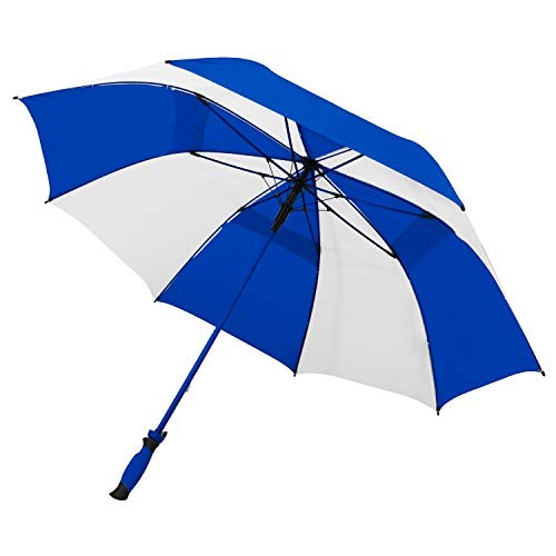 The Paramount Vented Large 64 inch Windproof Automatic Open Royal Blue & White