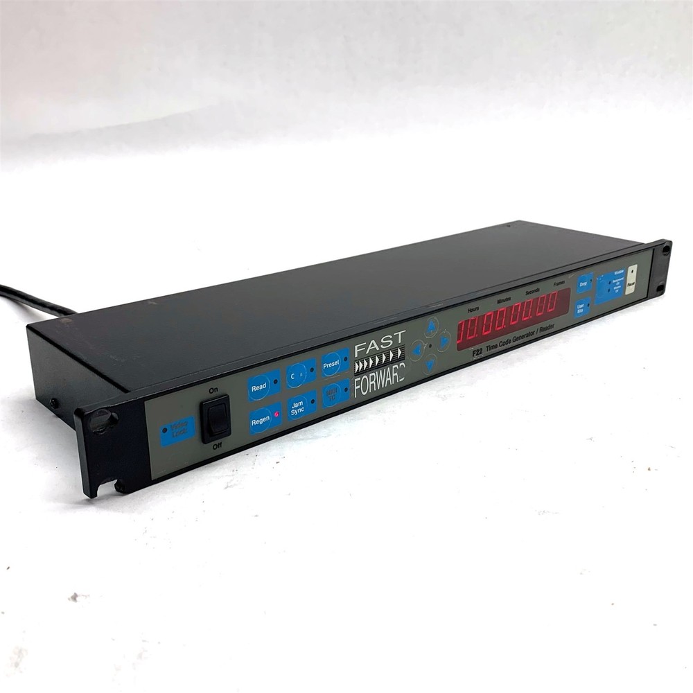 Fast Forward Video F22 Time Code Generator Reader Inserter Clock 1U Rack Mount