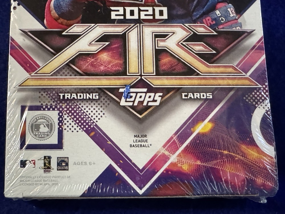 Rare 2020 Topps Fire Baseball MLB 20 Pack Hobby Box 2 Autographs Per Box Sealed