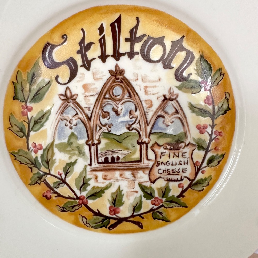 Restoration Hardware STILTON CHEESE PLATE Replacement 7.5" Classic Cheese Set