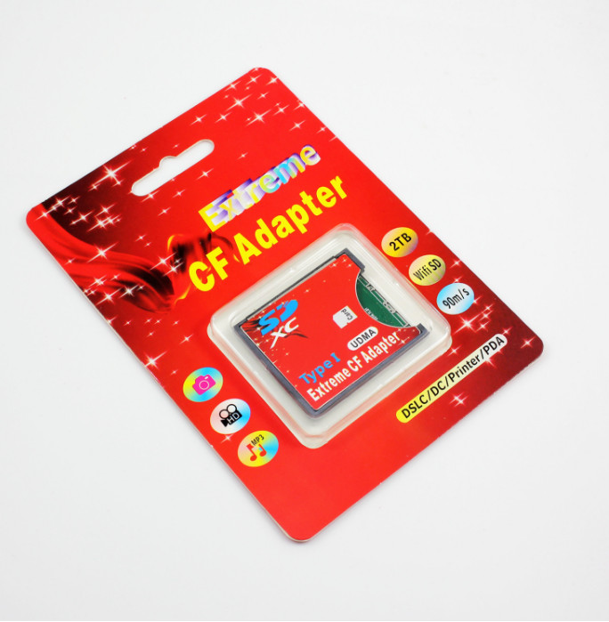 OE NEW SD SDHC SDXC To CF Compact Flash Memory Card Adapter Reader