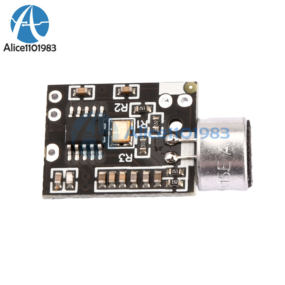 Wireless Microphone MIC FM 10dBm transmitter module support Dual-channel Stereo