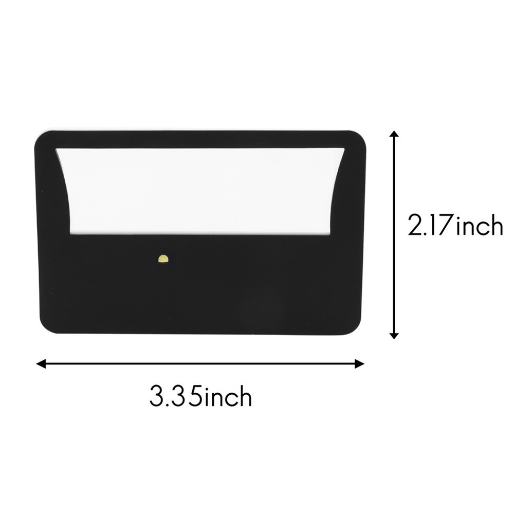 Credit Card Size Lighted 3X Magnifier Bundle Includes 6 Magnifiers, Each9748