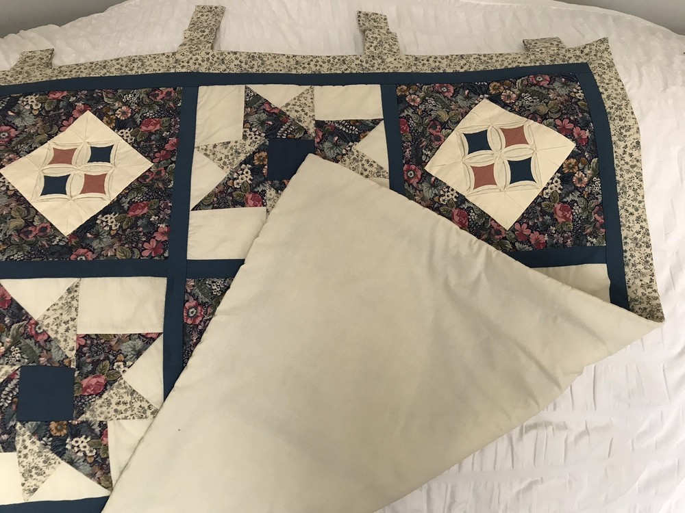 Wall Hanging 38x38” With Attached Hangers North Star & Cathedral Window Patterns