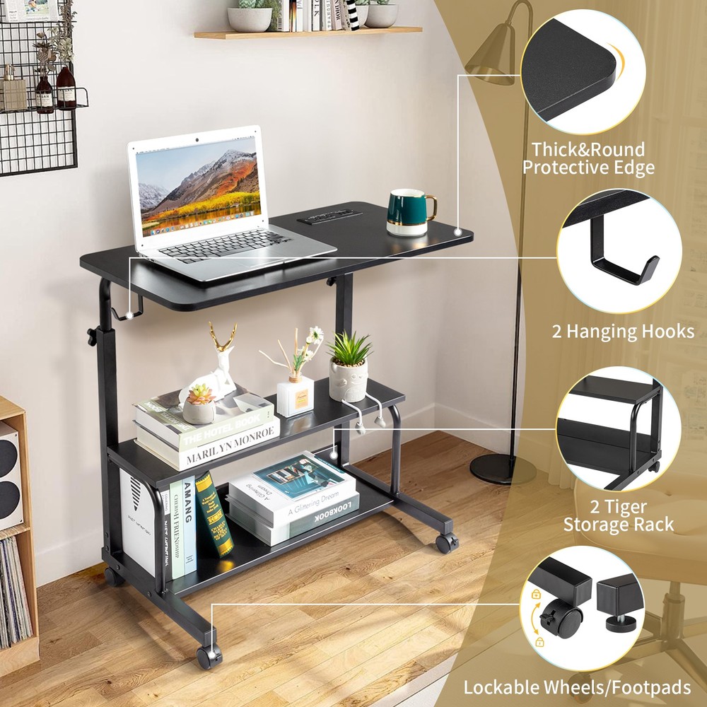 15MM Particle Board with Melamine Coating Adjustable Computer Desk