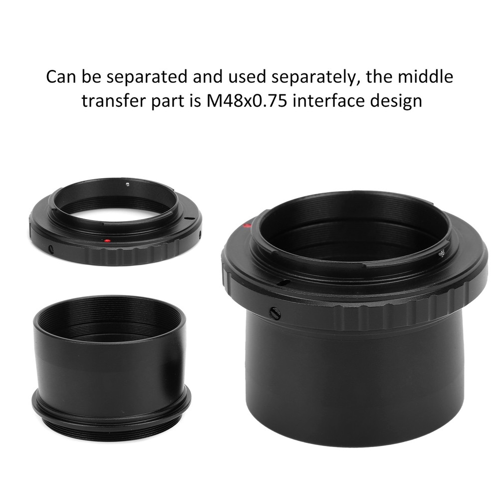 2 To M48x0.75mm Adapter For Camera