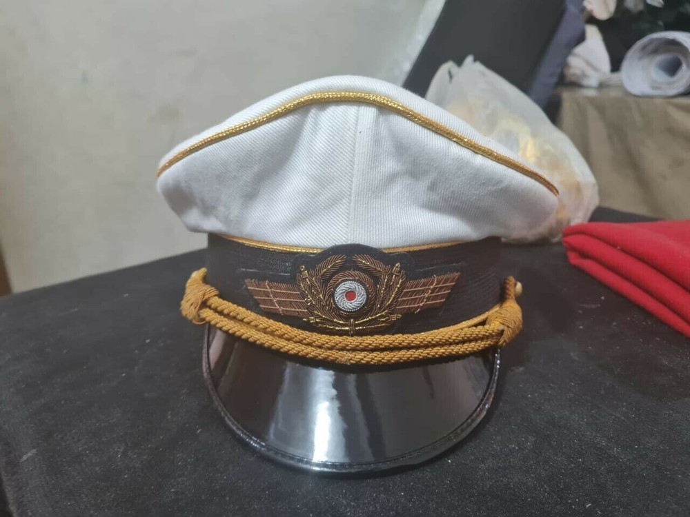 WW2 GERMAN LUFTWAFFE "GENERAL CRUSHER CAP (SUPERB AGED REPLICA) FULL SET!