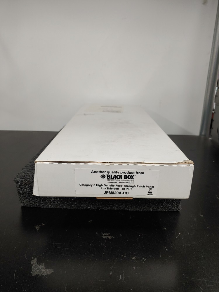 BLACK BOX JPM820A-HD Category 6 High Density Feed Through Patch Panel 48 Port