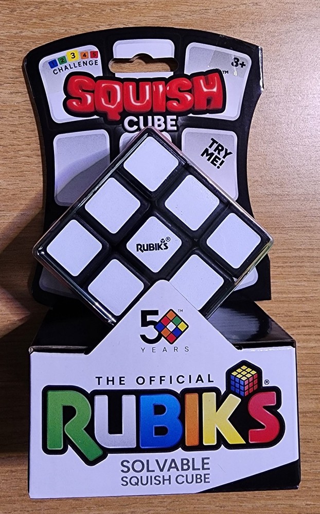 Rubik’s Squish Cube 3x3 Solvable Stress Toy by Spin Master