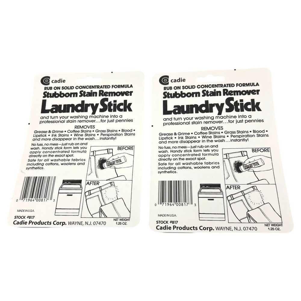 Cadie Stubborn Stain Remover Laundry Stick - 2 Pack!!