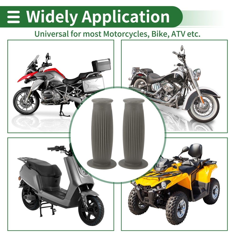 1" 25mm Motorcycle Handlebar Cover TPU Dark Grey