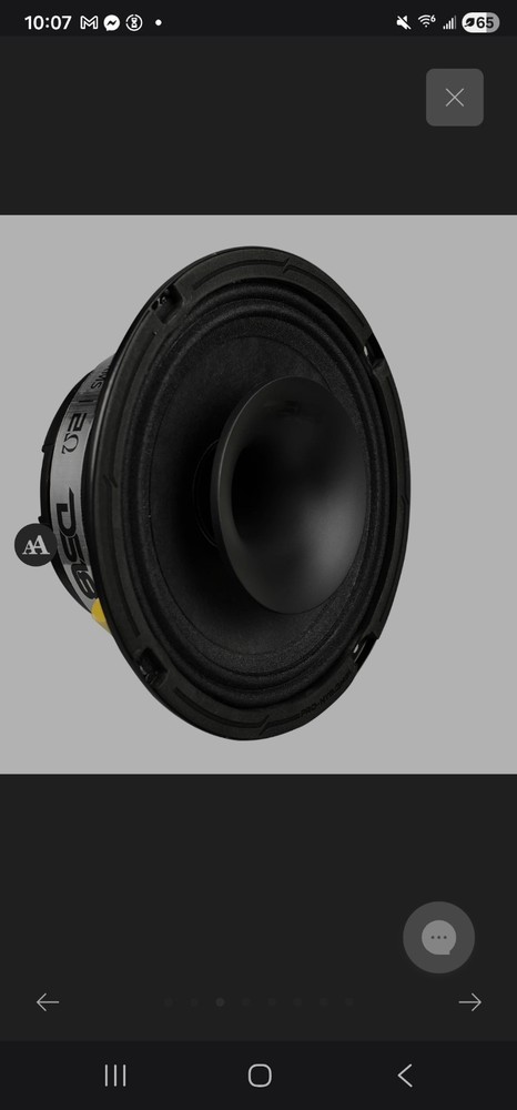 DS18 Car Speaker Grills Pair Black Protective Covers